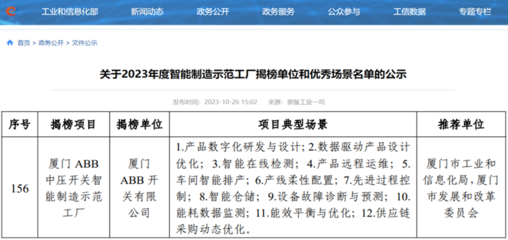 工信部2023 年度智能制造示范工廠揭榜單位名單.png